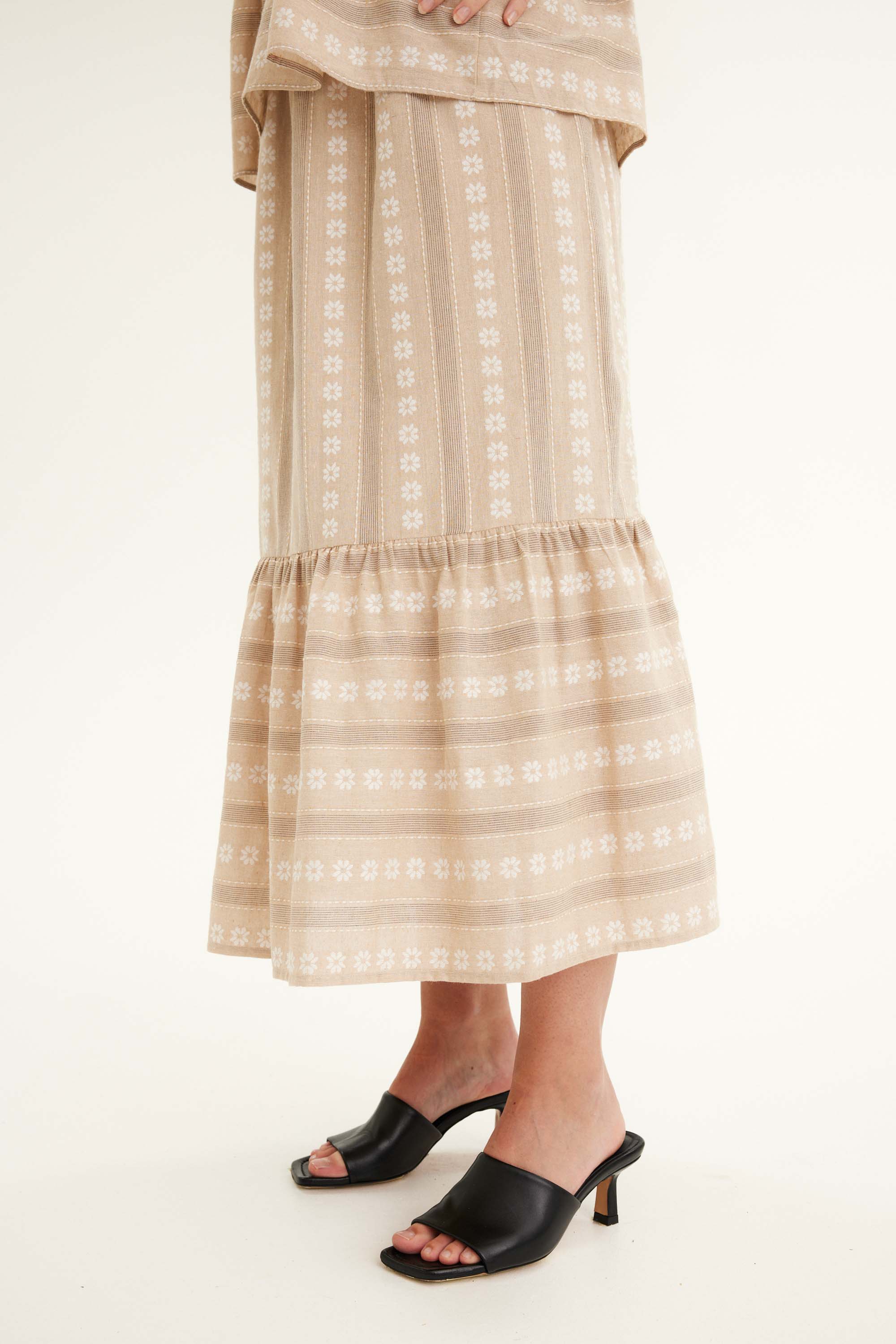 SUMMERY Copenhagen Caia Skirt Skirt 594 Beige