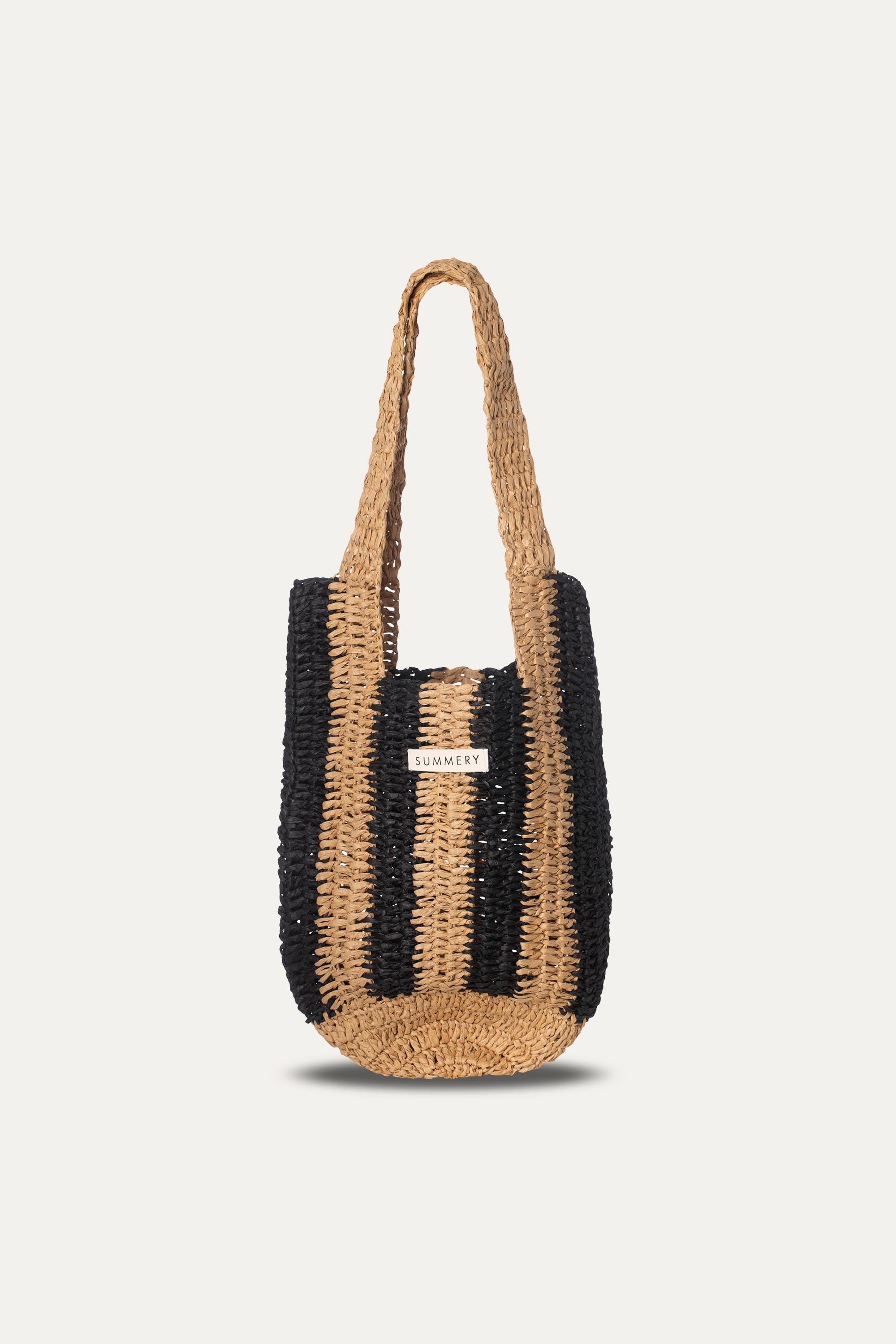 SUMMERY Copenhagen Dion Tote Accessories 547 Natural & Black stripe