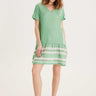 SUMMERY Copenhagen Dress 2 V Short Sleeves Dress 560 Fern Green