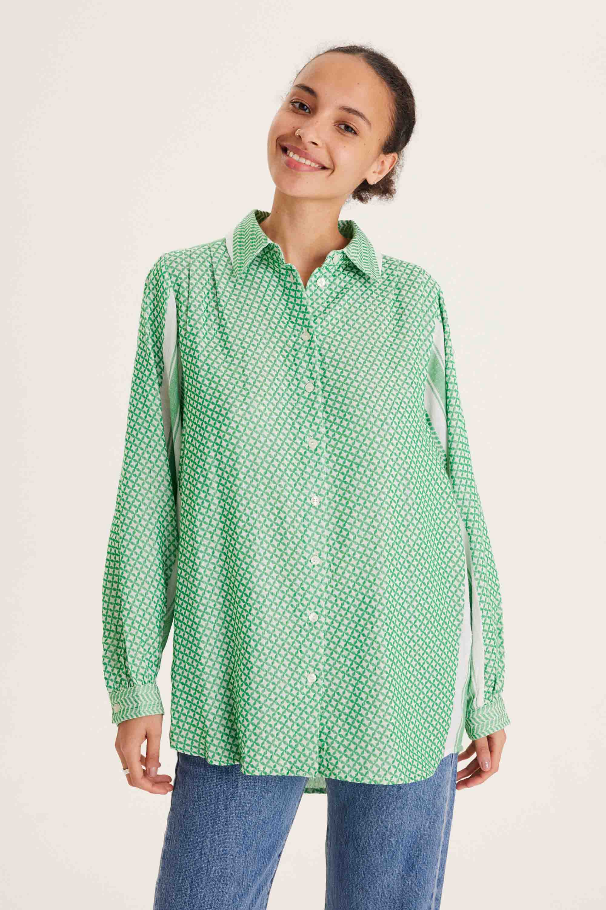 SUMMERY Copenhagen Gaia Shirt Shirt 560 Fern Green