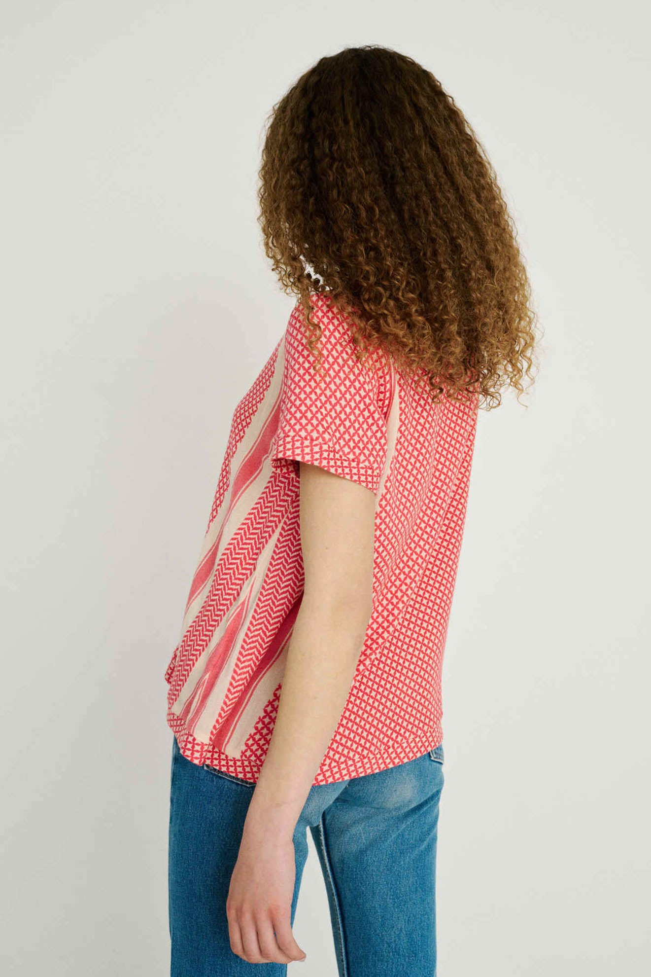 SUMMERY Copenhagen Shirt V Short Sleeves Shirt 505 Soft Pink
