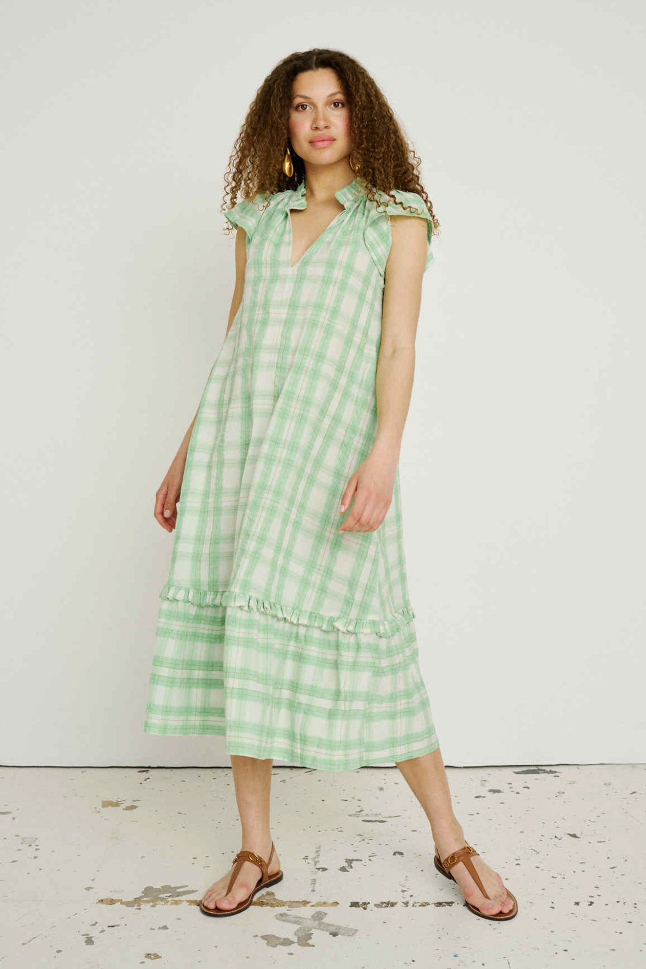 SUMMERY Copenhagen Taffy Maxi Dress Dress 496 Opaline Green