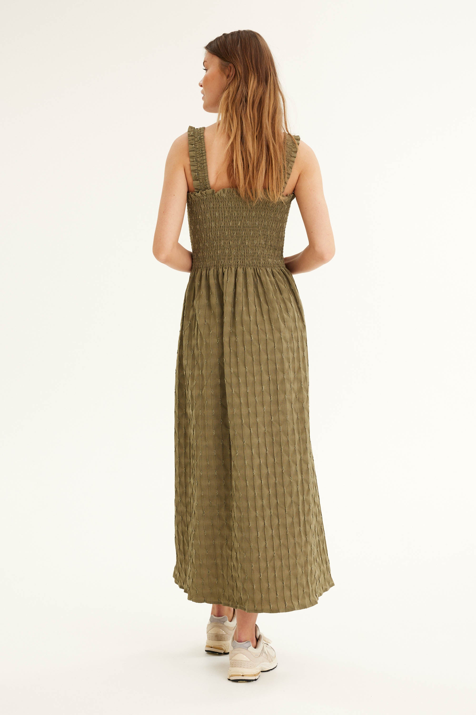 SUMMERY Copenhagen Tara Smock Dress Dress 629 Aloe